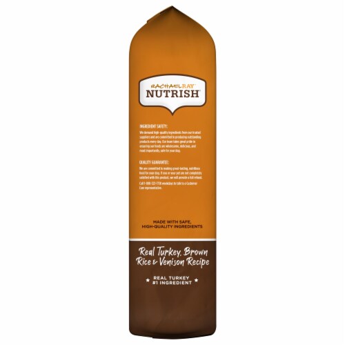 Rachael Ray™ Nutrish® Real Turkey Brown Rice & Venison Dry Dog Food Perspective: left