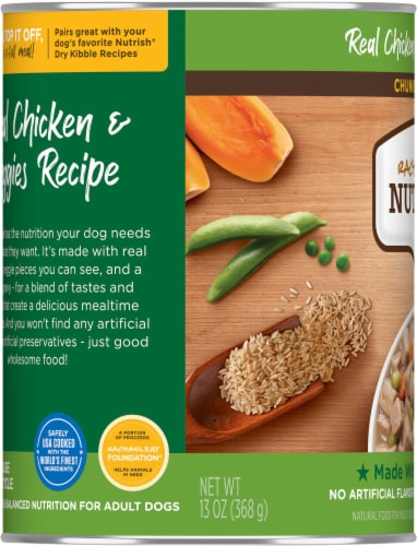 Rachael Ray® Nutrish® Real Chicken Chunks in Gravy Dog Food Perspective: left