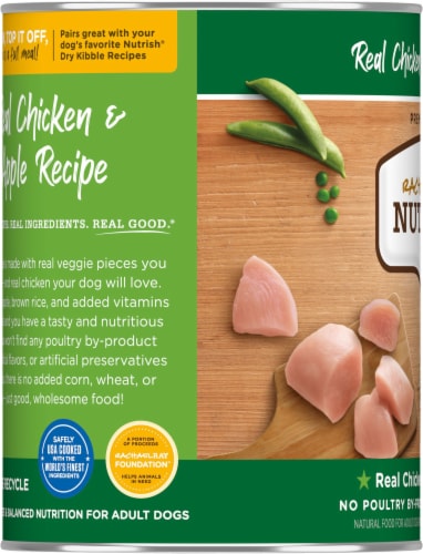 Rachael Ray Nutrish 13 Ounce Chicken Wet Dog Food Perspective: left
