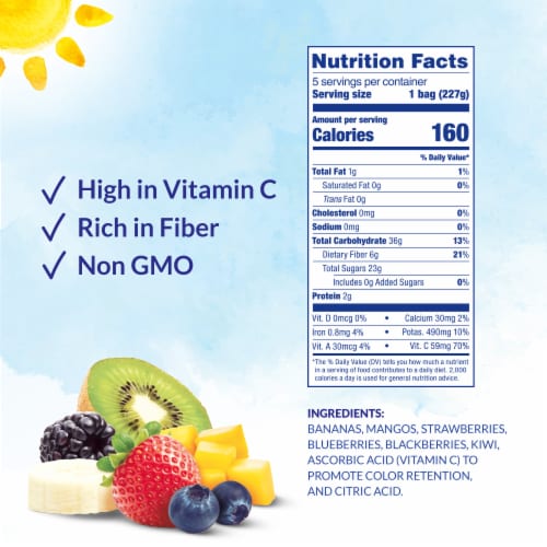 DOLE CRAFTED SMOOTHIE BLENDS® Banana Mango Berry with Kiwi Pre ...