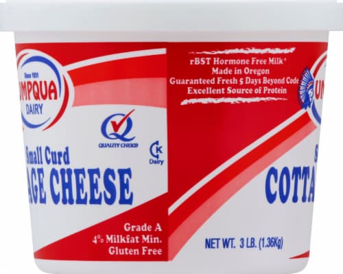 Umpqua Dairy Small Curd Cottage Cheese Perspective: left