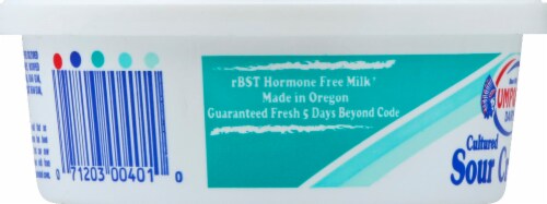 Umpqua Dairy Cultured Sour Cream Perspective: left