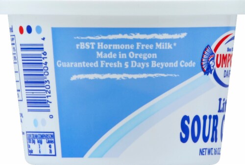 Umpqua Dairy Light Sour Cream Perspective: left