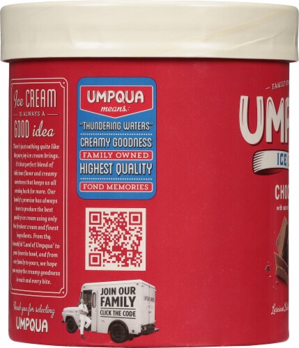 Umpqua Chocolate Ice Cream Tub Perspective: left