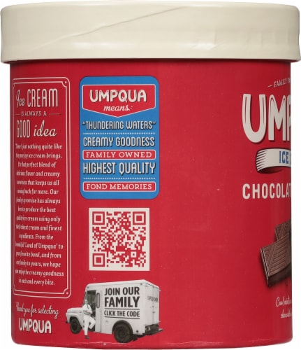 Umpqua Mint Chocolate Chip Ice Cream Tub Perspective: left