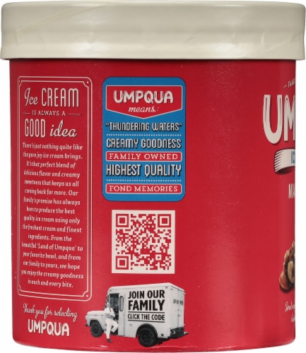 Umpqua Maple Nut Ice Cream Tub Perspective: left
