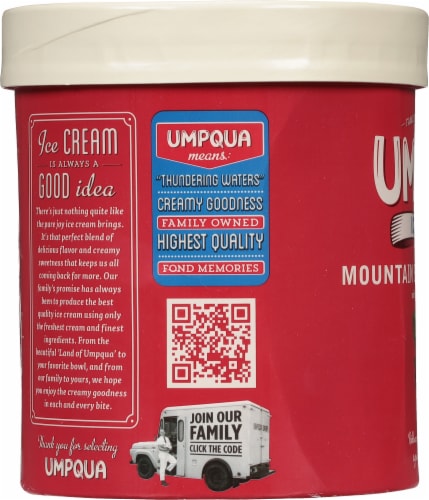 Umpqua Mountain Blackberry Revel Ice Cream Tub Perspective: left