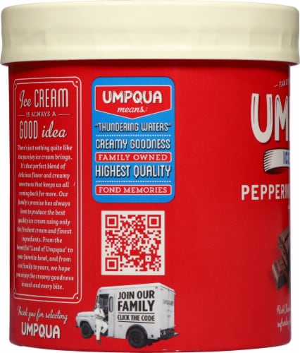 Umpqua Seasonal Flavor Ice Cream Tub Perspective: left