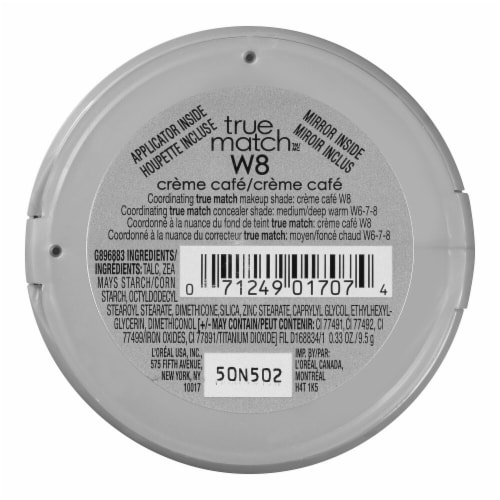 L'Oreal Paris True Match Super Blendable Oil-Free W8 Creme Cafe Pressed Powder Perspective: left