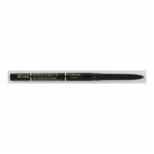 L'Oreal Paris Pencil Perfect Eyeliner Self Advancing 190 Carbon Black Perspective: left