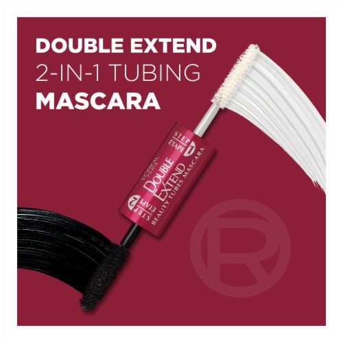 L'Oreal Paris Double Extend Blackest Black 575 Beauty Tubes Mascara Perspective: left