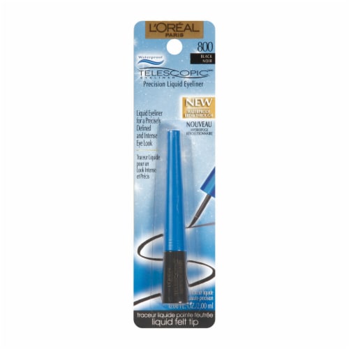 L'Oreal Paris Telescopic Precision Liquid Waterproof Eyeliner 800 Black Perspective: left