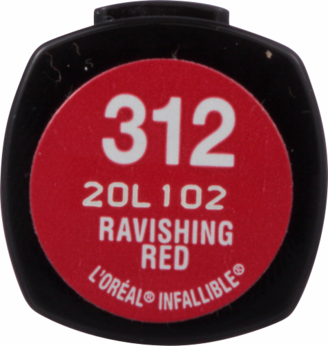 L'Oreal Paris Infallible Ravishing Red Lip Color Perspective: left