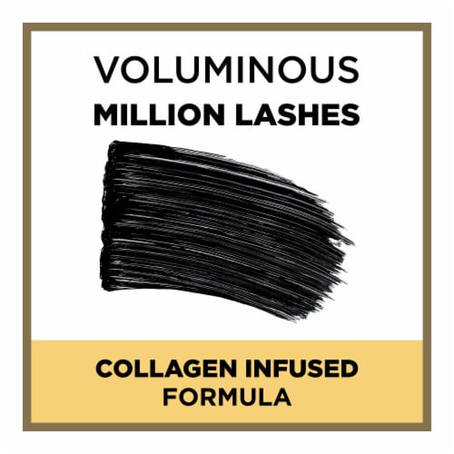 L'Oreal Paris Voluminous Million Lashes Mascara 655 Black Brown Perspective: left
