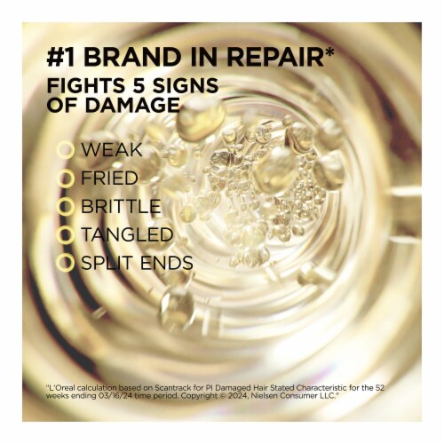 L'Oreal Paris Elvive Total Repair 5 Reparing Shampoo for Damaged Hair Perspective: left