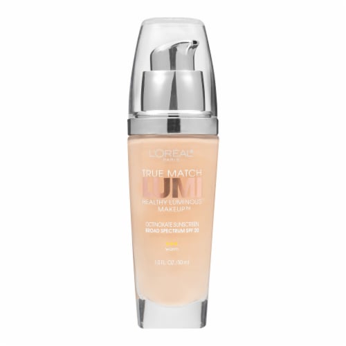 L'Oreal Paris True Match Lumi Foundation W1-2 Porcelain/Light Ivory Perspective: left