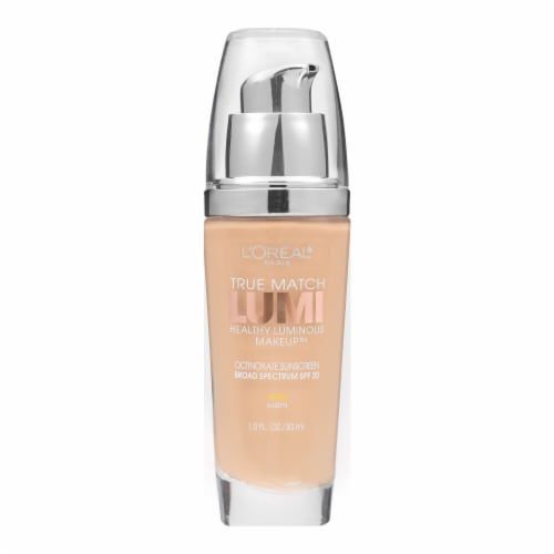 L'Oreal Paris True Match Lumi Foundation W5 Sand Beige Perspective: left