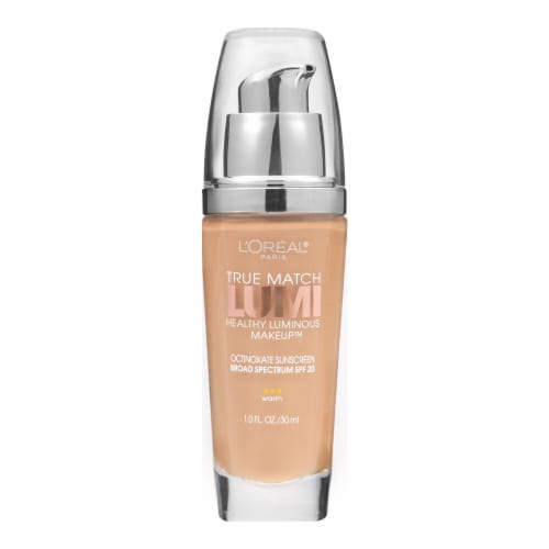 L'Oreal Paris True Match Lumi Foundation W6 Sun Beige Perspective: left