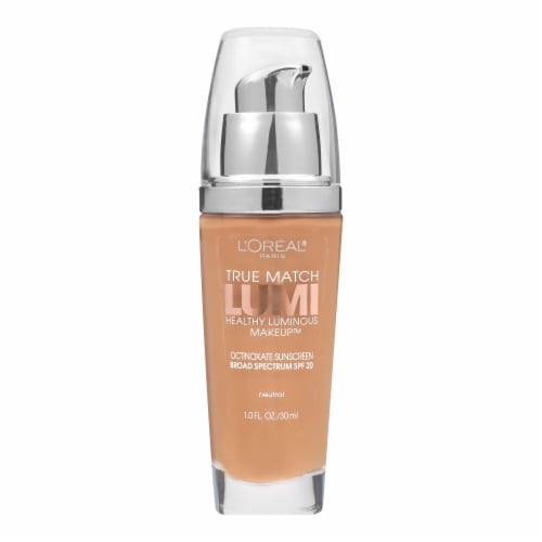 L'Oreal Paris True Match Lumi Foundation N7-8 Classic Tan/Cappuccino Perspective: left