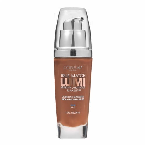 L'Oreal Paris True Match Lumi Foundation C7-8 Nut Brown/Cocoa Perspective: left