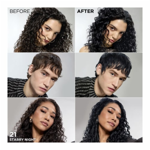L'Oreal Paris Feria Multi-Faceted Shimmering 21 Starry Night Permanent Hair Color Perspective: left