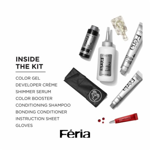 L'Oreal Paris Feria Permanent Hair Color High Intensity R48 Red Velvet Perspective: left