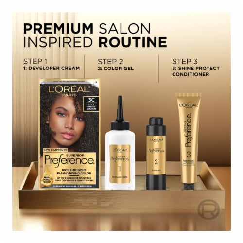 L'Oreal Paris Superior Preference 5 Medium Brown Permanent Hair Color Perspective: left
