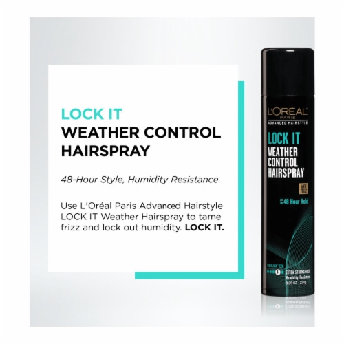 L'Oreal Paris Advanced Hairstyle Lock It Hairspray Perspective: left