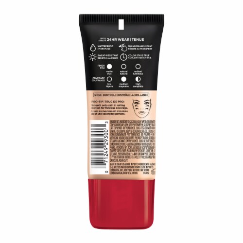 L'Oreal Paris Infallible Pro-Matte Foundation 102 Shell Beige Perspective: left