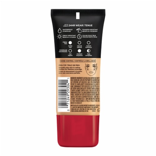 L'Oreal Paris Infallible Pro-Matte Foundation 105 Natural Beige Perspective: left