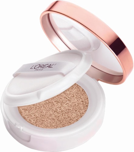 L'Oreal Paris True Match Lumi Cushion N4 Buff Beige Liquid Foundation Perspective: left
