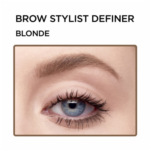 L'Oreal Paris Brow Stylist Definer 388 Blonde Waterproof Eyebrow Pencil Perspective: left