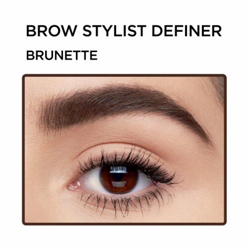L'Oreal Paris Brow Stylist Definer Eyebrow Pencil Waterproof 389 Brunette Perspective: left
