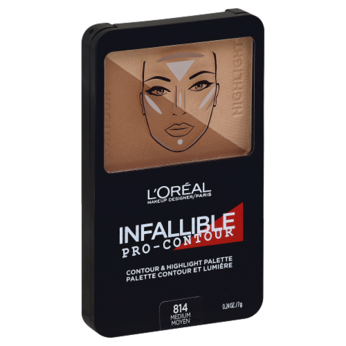 L'Oreal Paris Infallible Pro-Contour 814 Medium Palette Perspective: left