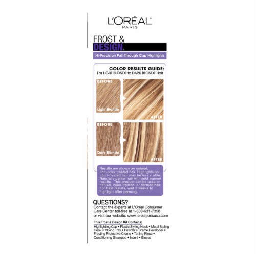 L'Oreal Paris Frost and Design Cap H85 Champagne Hair Highlights Perspective: left