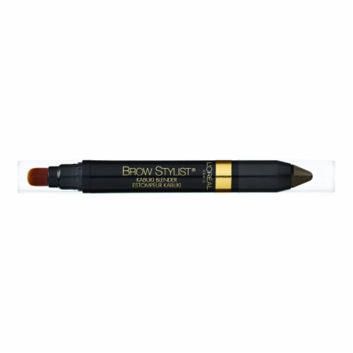 L'Oreal Paris Brow Stylist Kabuki Blender Brow Crayon 313 Brunette Perspective: left