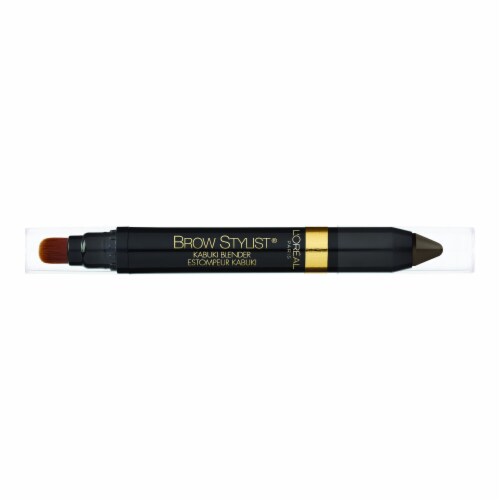 L'Oreal Paris Brow Stylist Kabuki Blender Brow Crayon 313 Brunette Perspective: left