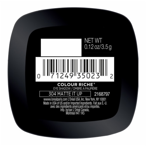L'Oreal Paris Colour Riche Monos Eye Shadow 304 Matte It Up Perspective: left