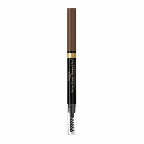 L'Oreal Paris Brow Stylist Shape And Fill Mechanical Eyebrow Pencil 415 Brunette Perspective: left