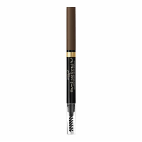 L'Oreal Paris Brow Stylist Shape And Fill 420 Dark Brunette Mechanical Eyebrow Pencil Perspective: left