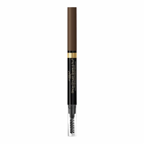 L'Oreal Paris Brow Stylist Shape And Fill Mechanical Eyebrow Pencil 420 Dark Brunette Perspective: left