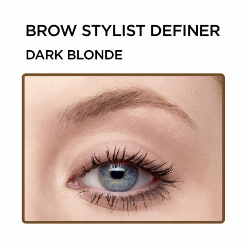 L'Oreal Paris Brow Stylist Definer 391 Dark Blonde Waterproof Eyebrow Pencil Perspective: left