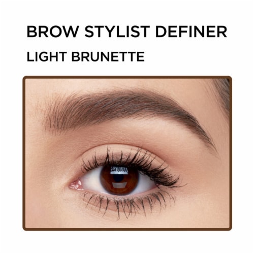 L'Oreal Paris Brow Stylist Light Brunette Definer Waterproof Eyebrow Mechanical Pencil Perspective: left