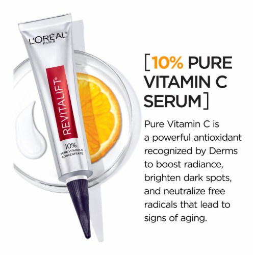 L'Oreal Paris Revitalift Derm Intensives Vitamin C Serum Paraben Free Perspective: left