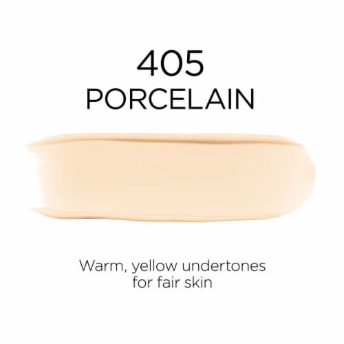 L'Oreal Paris Infallible Foundation 32 Hour Fresh Wear Lightweight 405 Porcelain Perspective: left