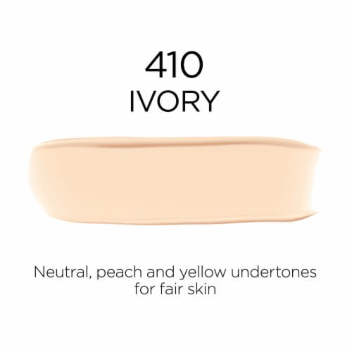 L'Oreal Paris Infallible Foundation 32 Hour Fresh Wear Lightweight 410 Ivory Perspective: left