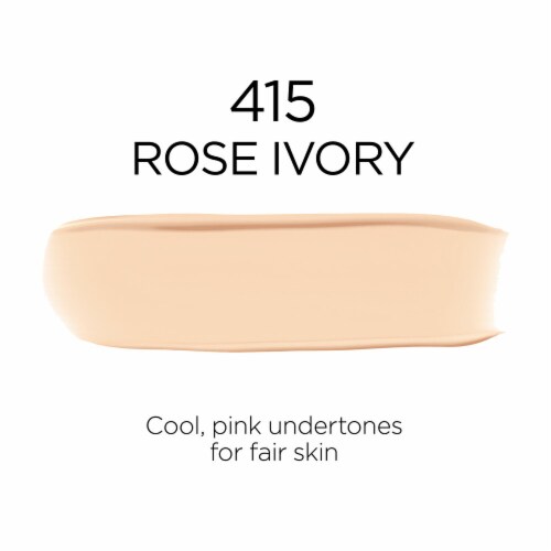 L'Oreal Paris Infallible Foundation 32 Hour Fresh Wear Lightweight 415 Rose Ivory Perspective: left