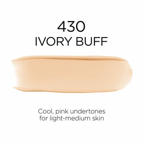 L'Oreal Paris Infallible Foundation 32 Hour Fresh Wear Lightweight 430 Ivory Buff Perspective: left