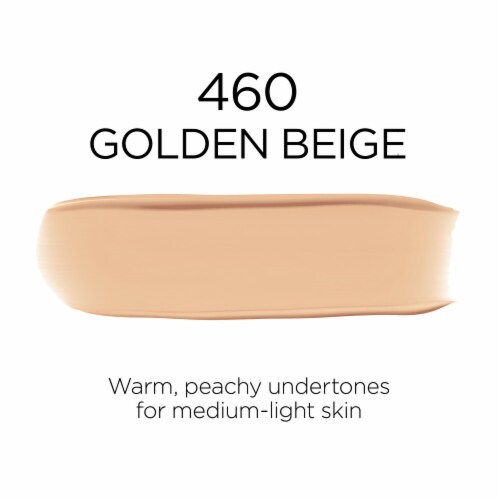 L'Oreal Paris Infallible Foundation 32 Hour Fresh Wear Lightweight 460 Golden Beige Perspective: left