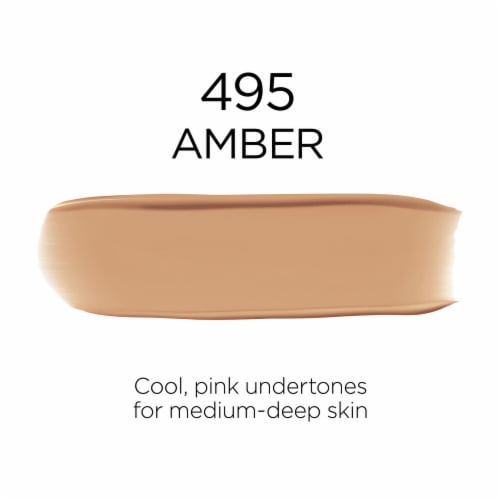 L'Oreal Paris Infallible Foundation 32 Hour Fresh Wear Lightweight 495 Amber Perspective: left